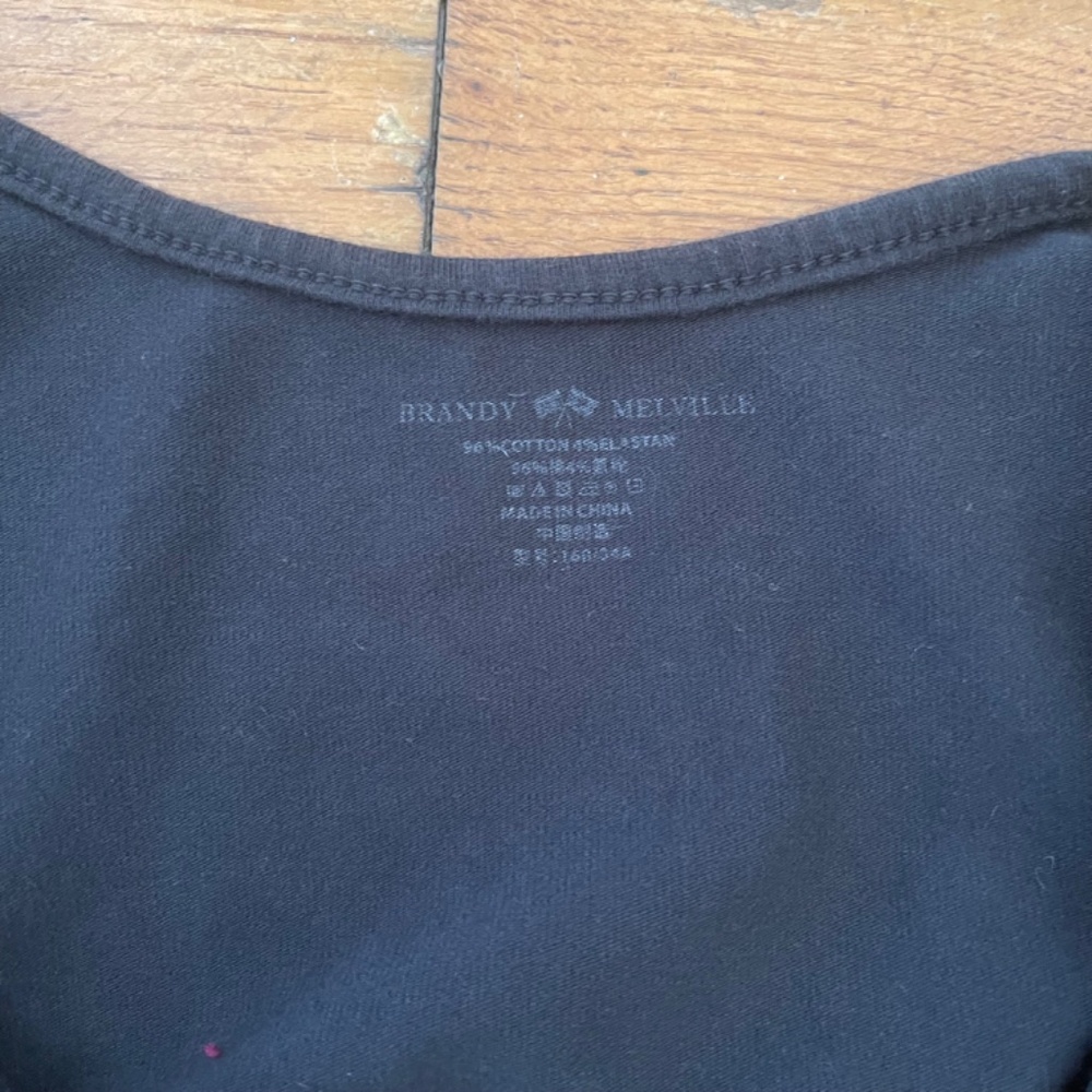 Brandy melville black Victoria tank - one size - Picture 6 of 6